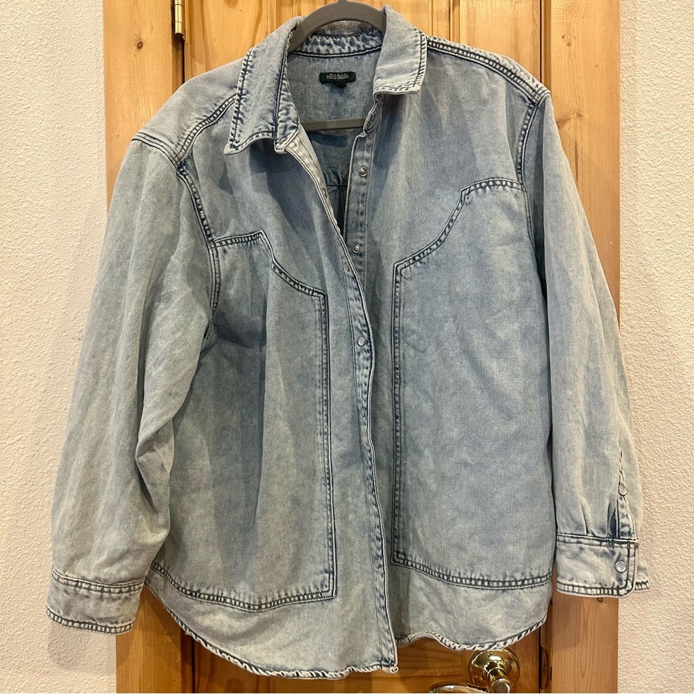 Wild Fable Light Blue Lightweight Denim Jacket XXL